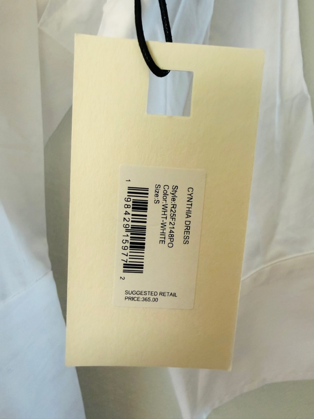 NEW NWT Staud ‘Cynthia’ Stretch-Cotton Mini-Shirtdress White S Button Down Dress - Picture 6 of 7